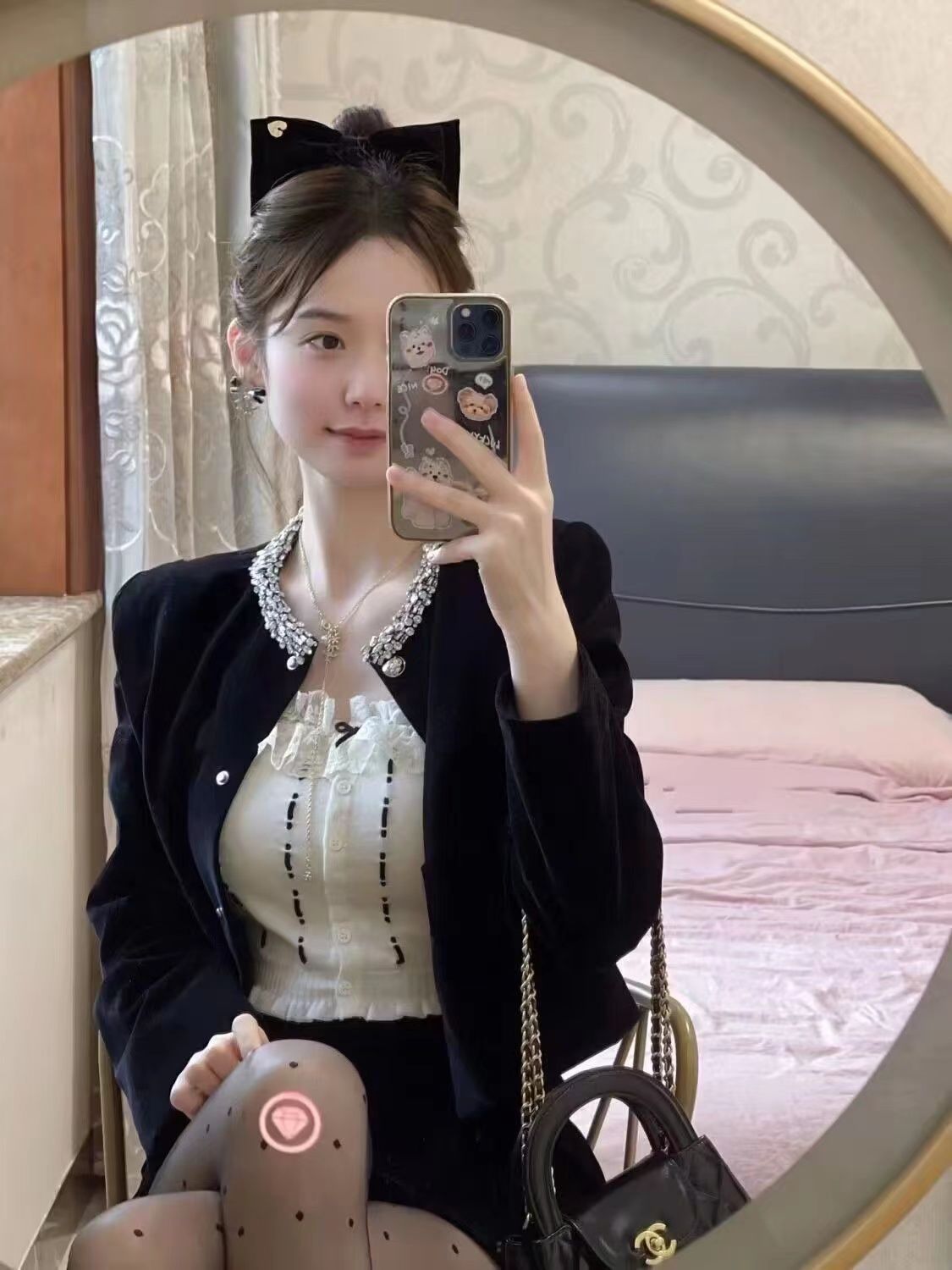 💕高級感赫本小香風名媛短款套裝