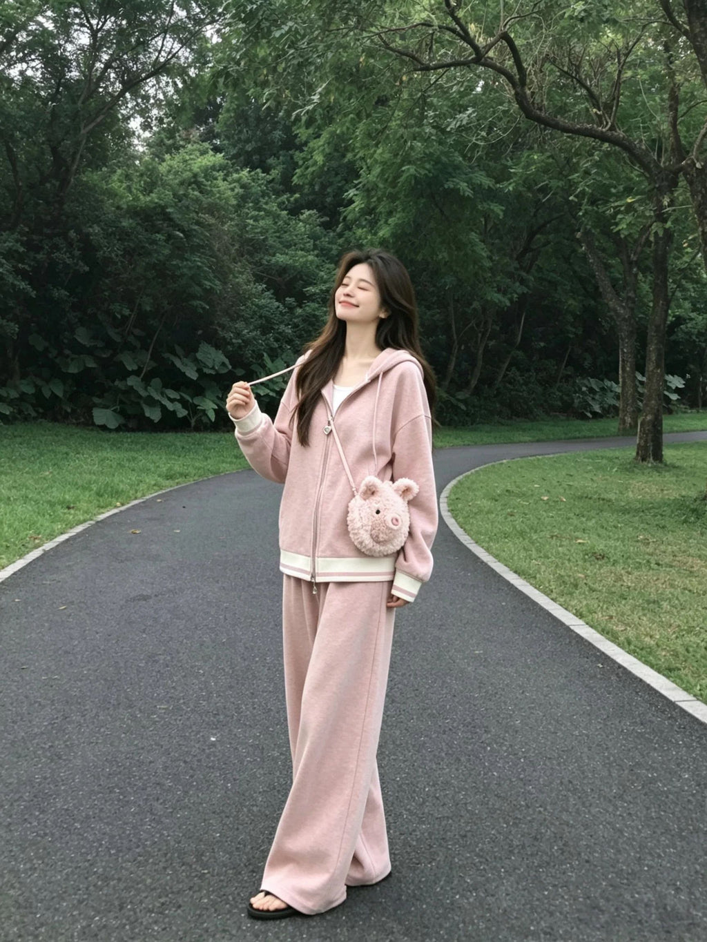 💕簡約慵懶通勤休閒運動寬鬆套裝(大尺碼友善)