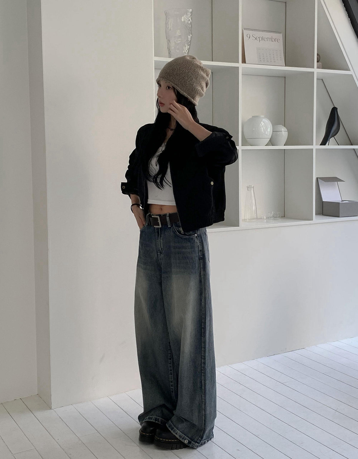 💕韓系東大門美拉德仿鹿皮絨短版夾克