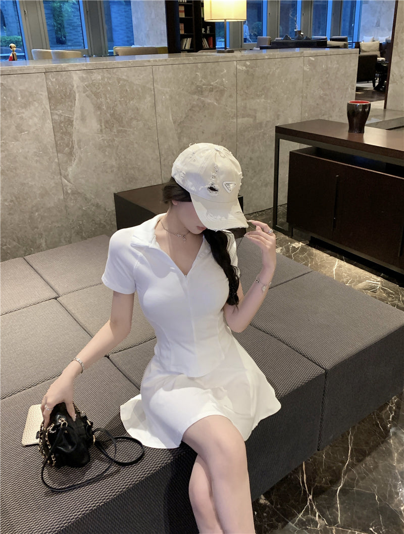 💕簡約百搭休閒polo衫純欲運動兩件套