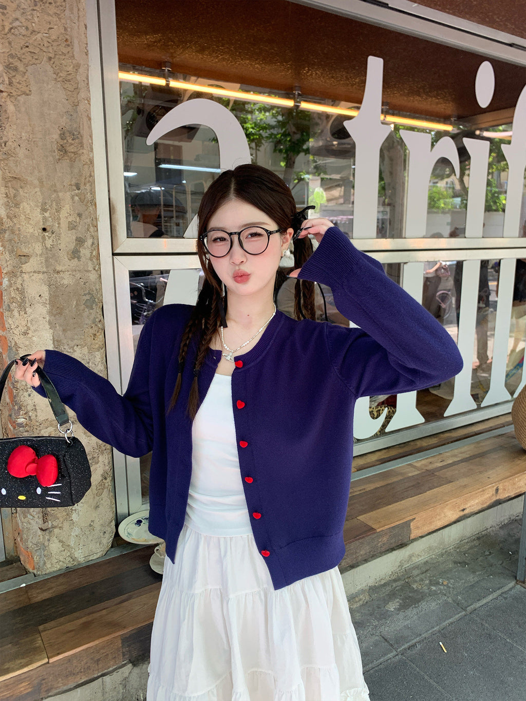 💕春夏可愛百搭簡約復古開衫