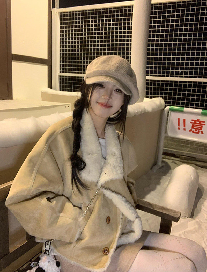 💕減齡百搭高級感保暖加厚開衫外套