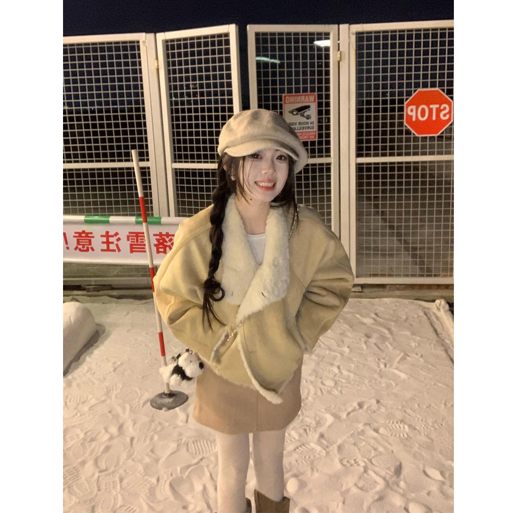 💕減齡百搭高級感保暖加厚開衫外套