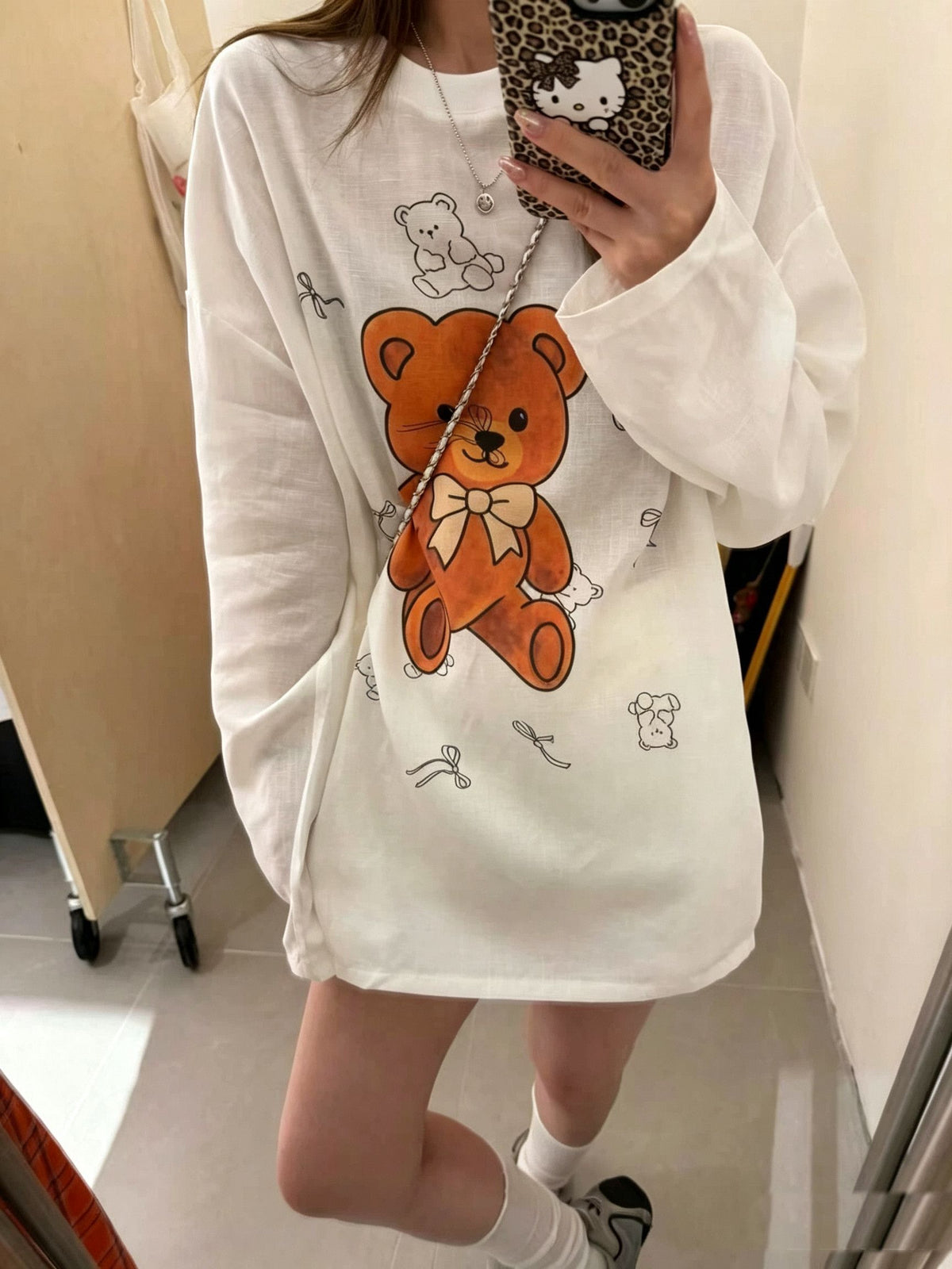 💕可愛熊熊打底防曬罩衫上衣