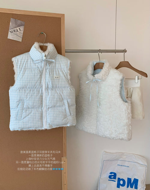💕冬季保暖可愛初雪羽絨馬甲