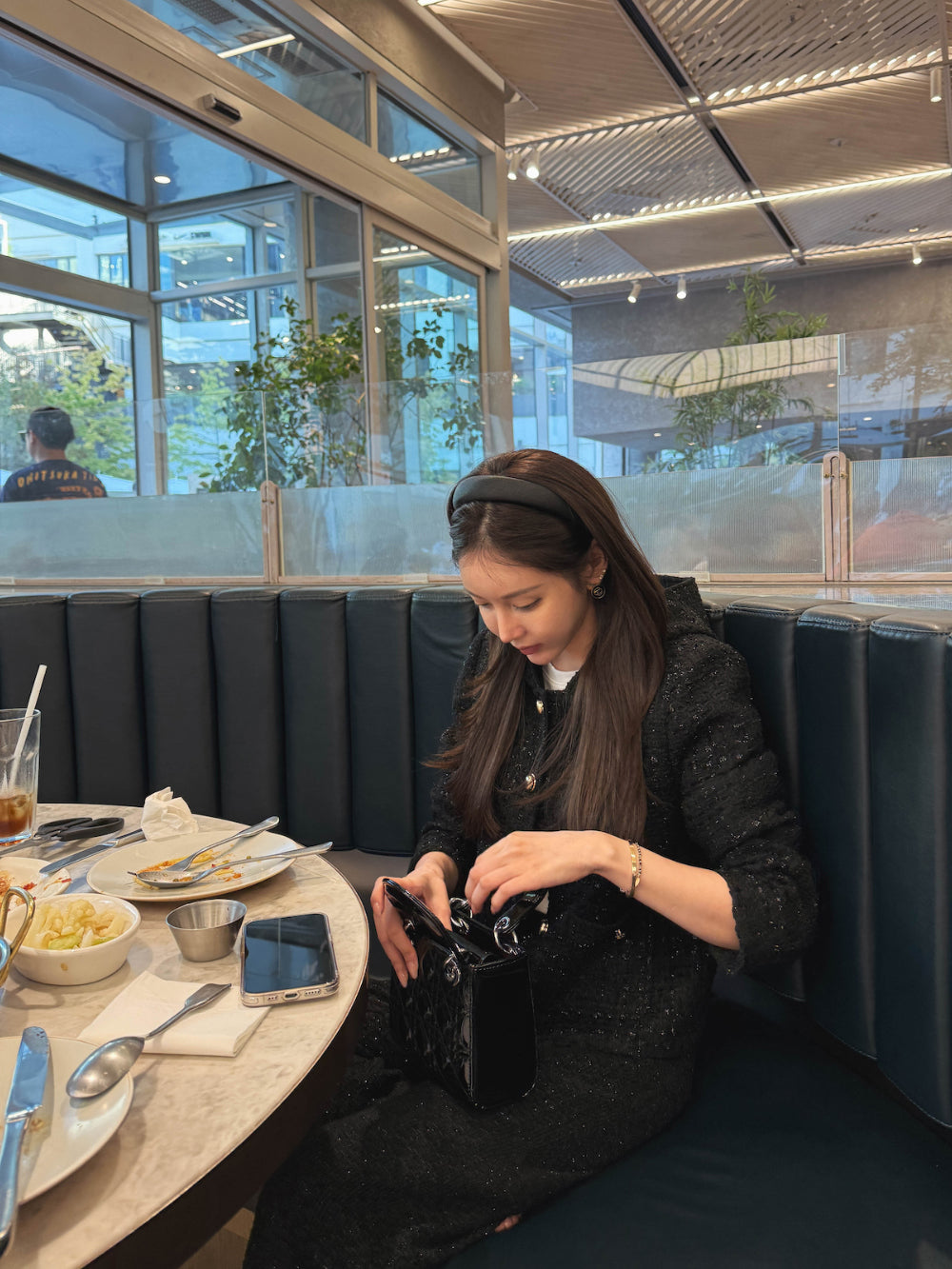 💕小香風粗花呢蓮帽短外套