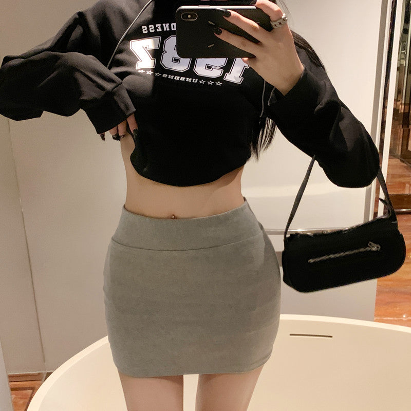 💕百搭必備顯瘦彈力氣質包臀短裙