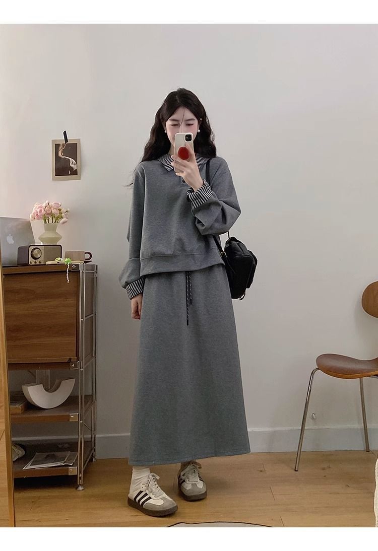 💕秋冬韓系寬鬆休閒運動套裝