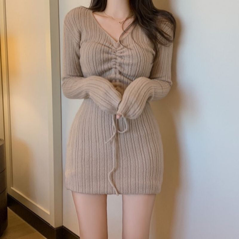💕氣質名媛彈力辣妹包臀洋裝