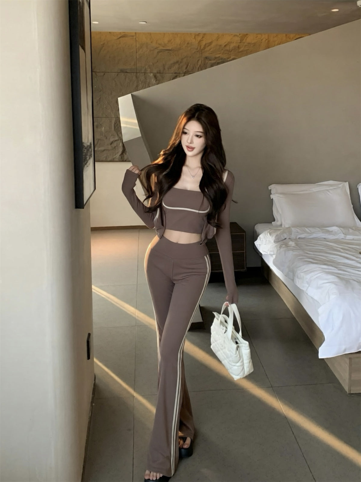 💕休閒辣妹運動系列三件套