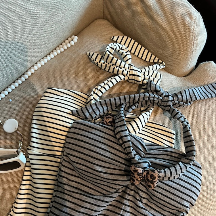 💕活潑夏季條紋抹胸背心