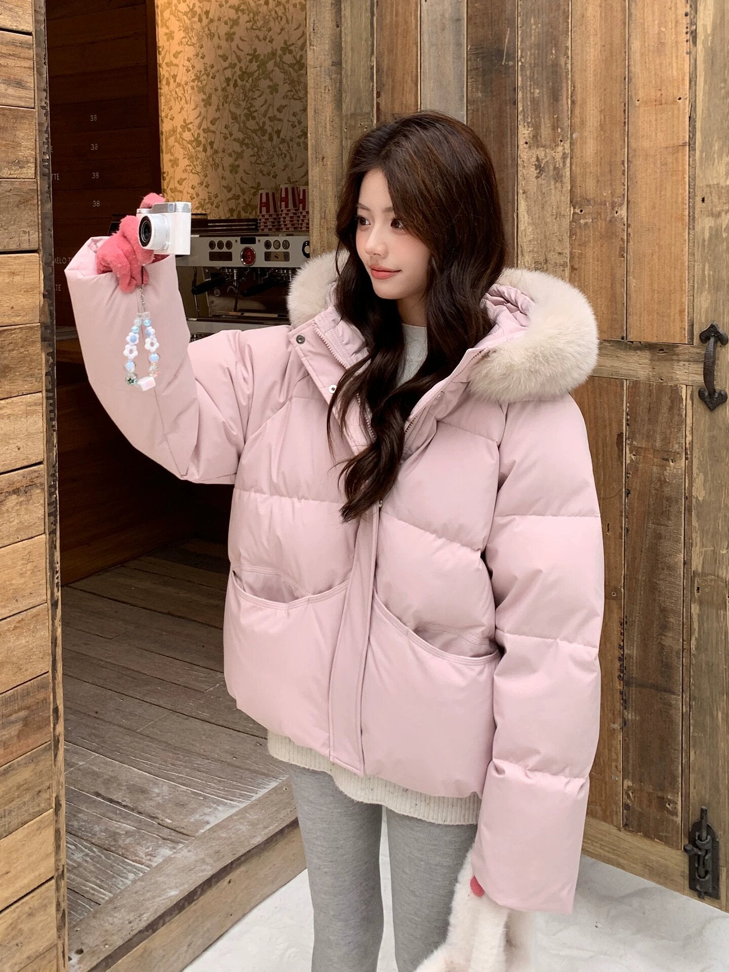 💕冬天必備保暖短款羽絨外套