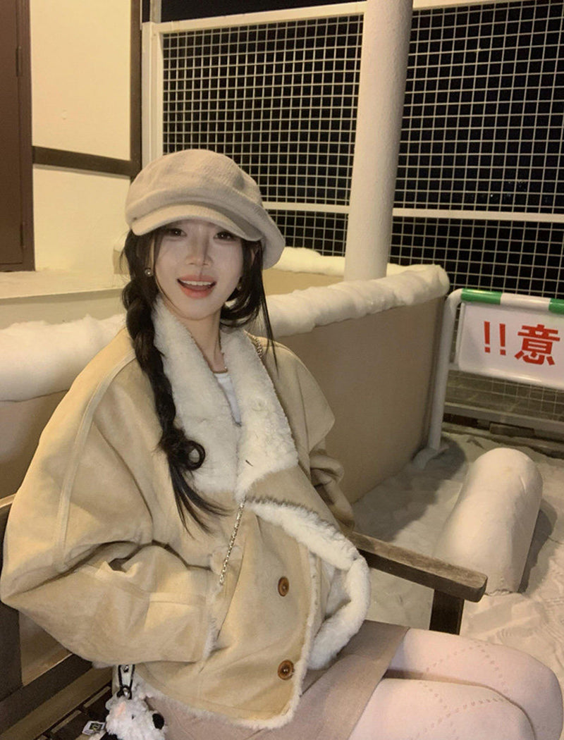 💕減齡百搭高級感保暖加厚開衫外套