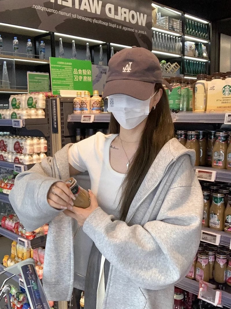 💕韓系ins秋季連帽oversize慵懶外套