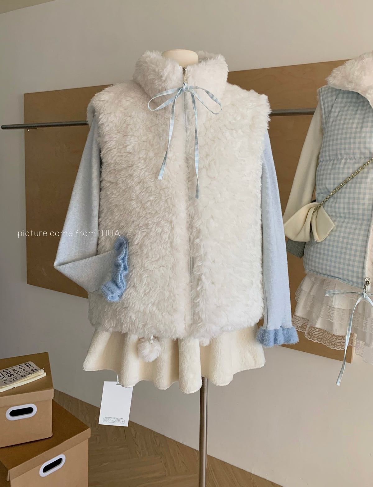 💕冬季保暖可愛初雪羽絨馬甲