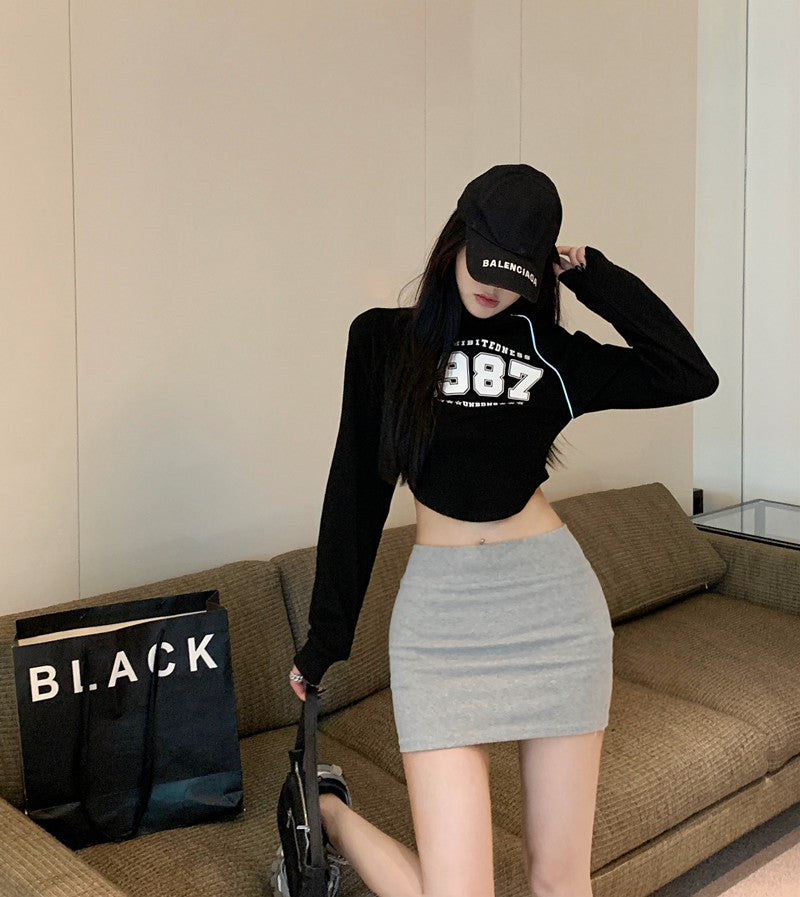💕百搭必備顯瘦彈力氣質包臀短裙