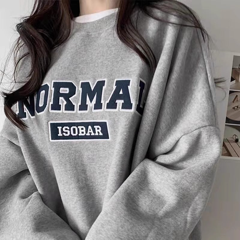 💕簡約休閒圓領大學衛衣