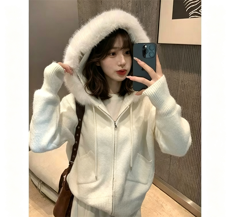 💕韓版慵懶風加厚撞色寬鬆中長款外套