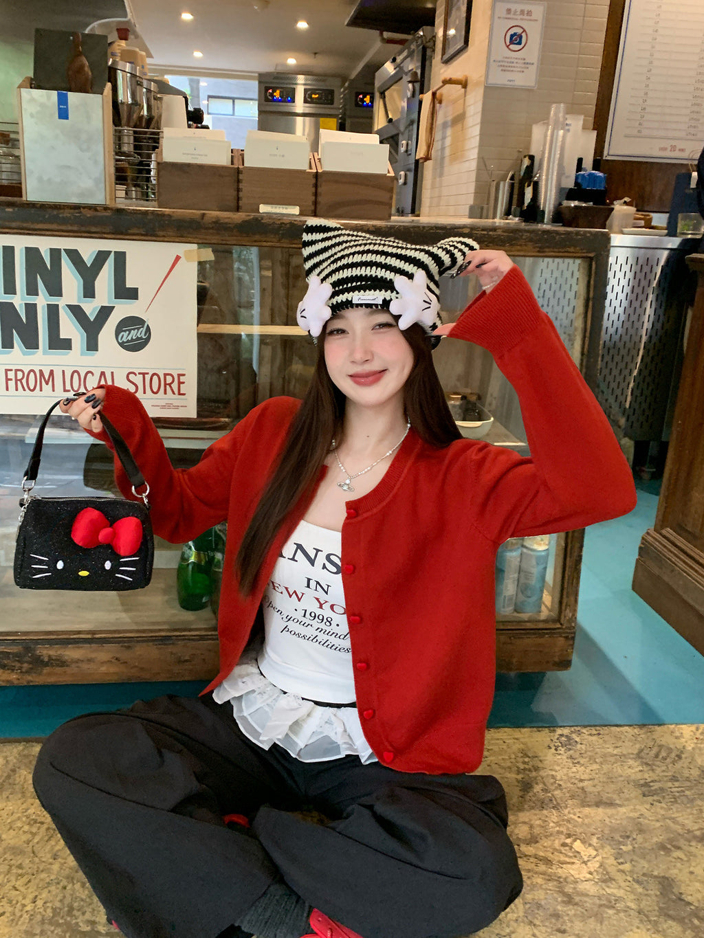 💕春夏可愛百搭簡約復古開衫