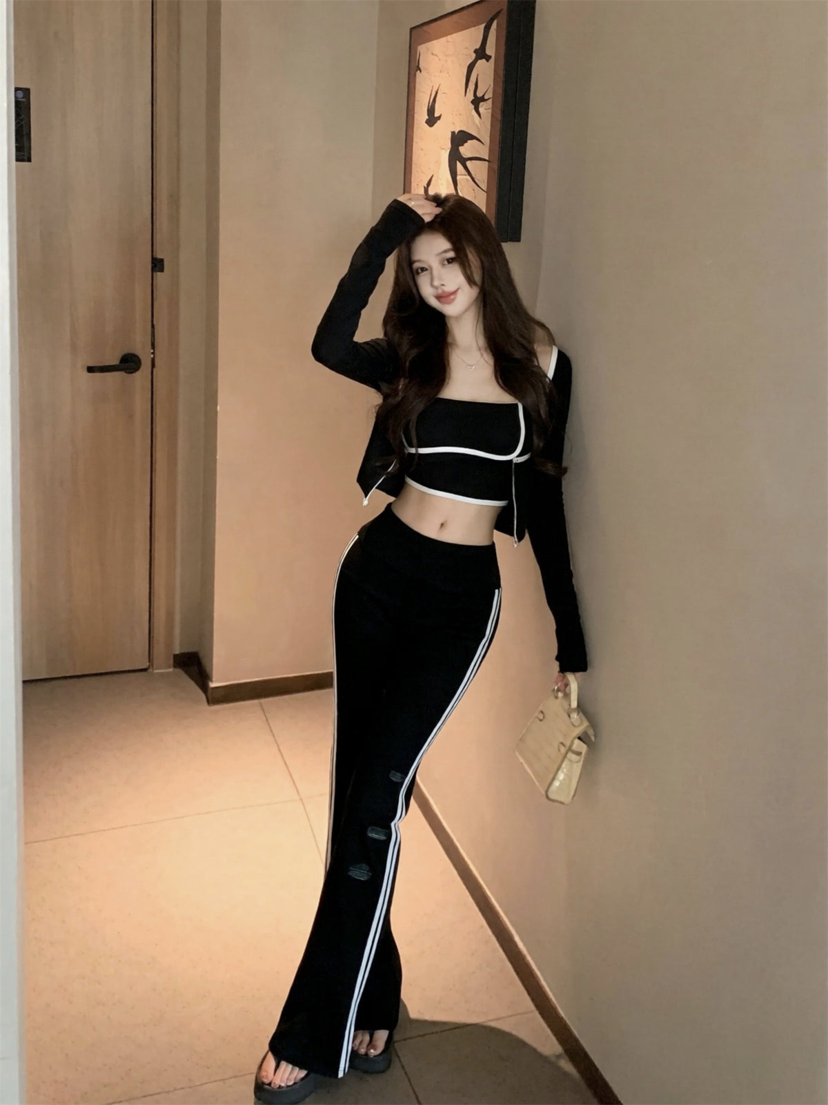 💕休閒辣妹運動系列三件套