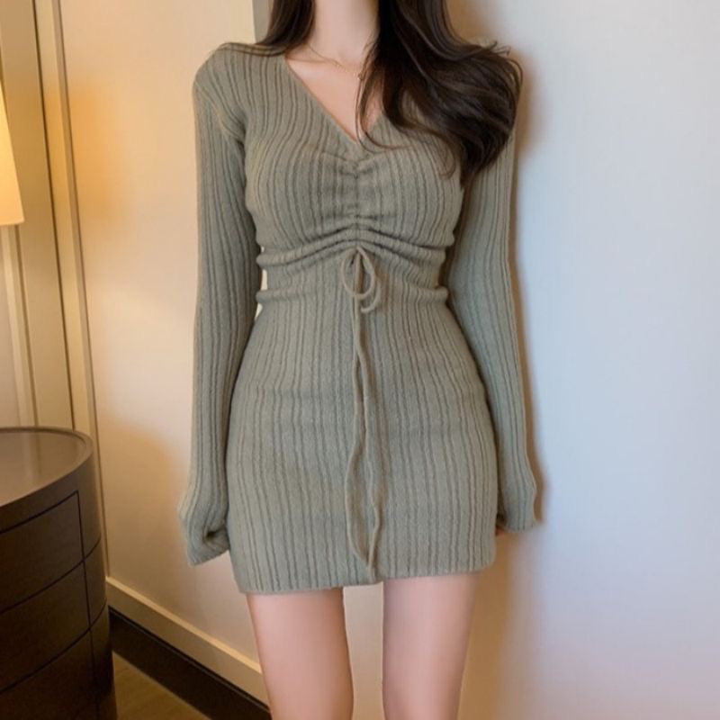 💕氣質名媛彈力辣妹包臀洋裝