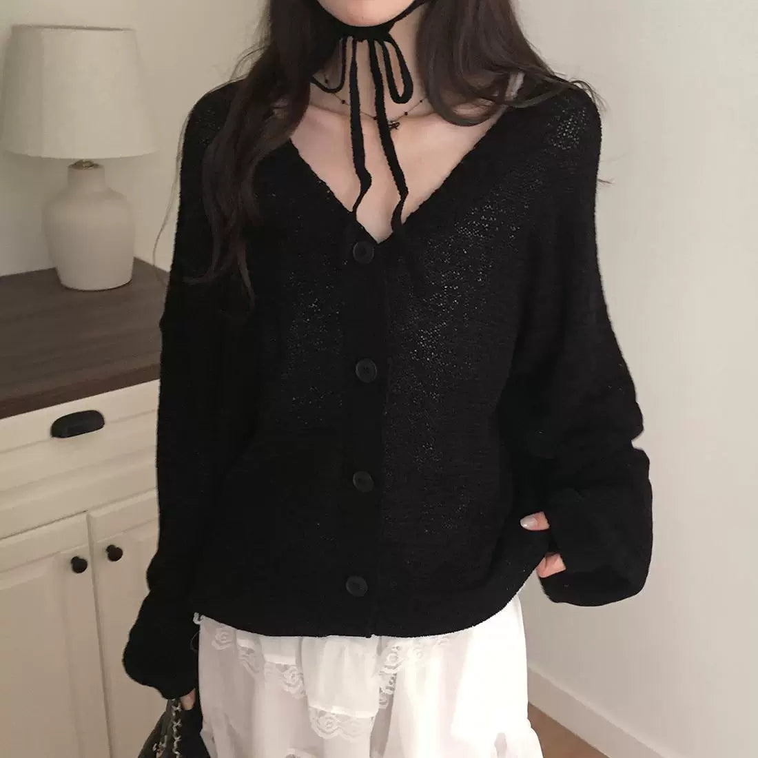 💕韓系chic慵懶寬鬆薄外套