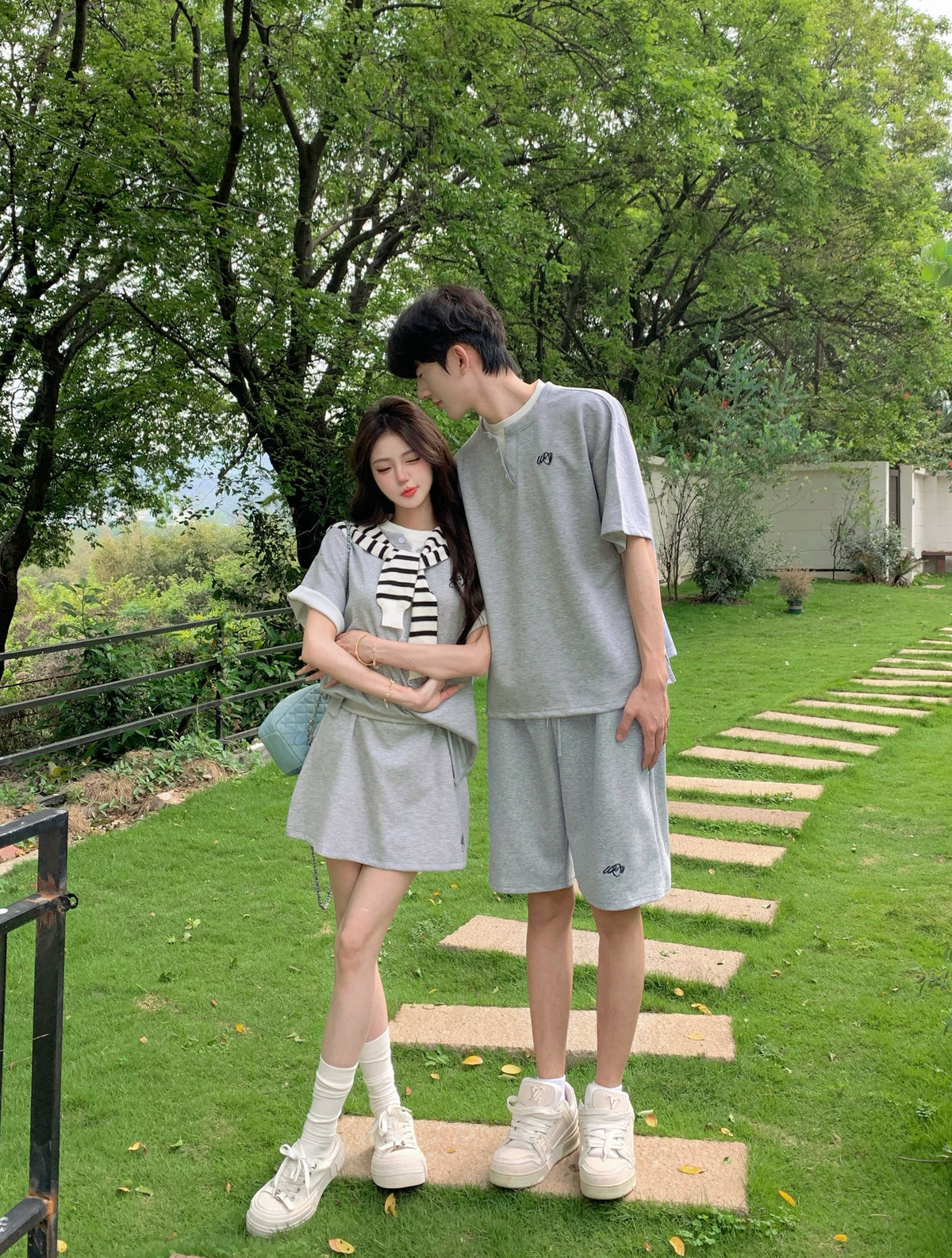 💕休閒百搭韓系運動服情侶套裝