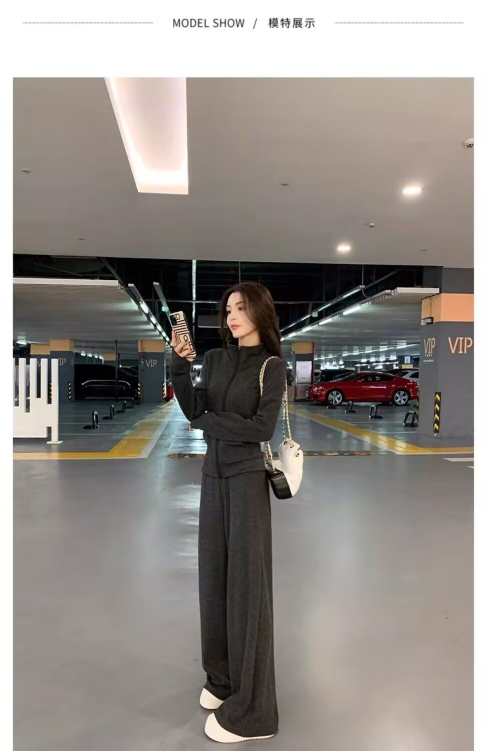 💕ins系慵懶風休閒運動服闊腿長褲套裝