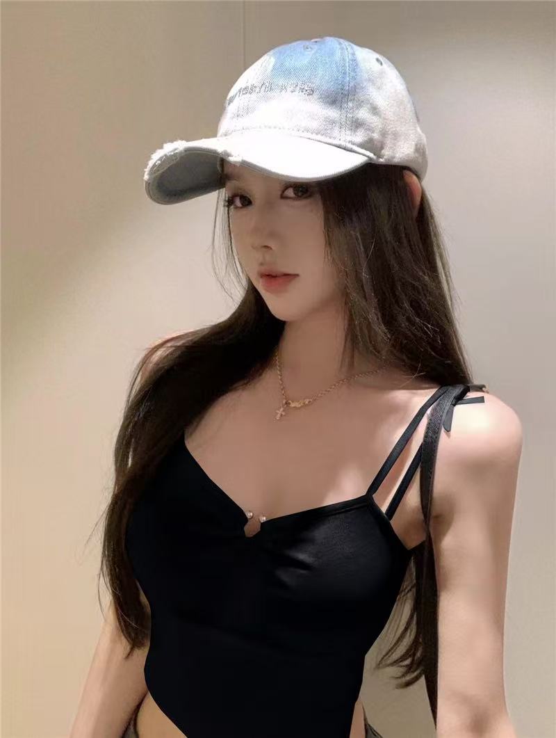 💕優雅簡約日常顯瘦修身吊帶長裙