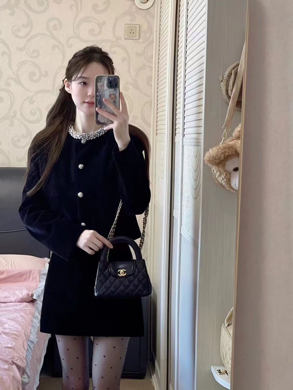 💕高級感赫本小香風名媛短款套裝
