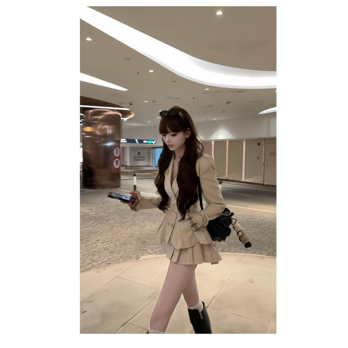 💕chic早秋韓系千金風收腰顯瘦氣質套裝