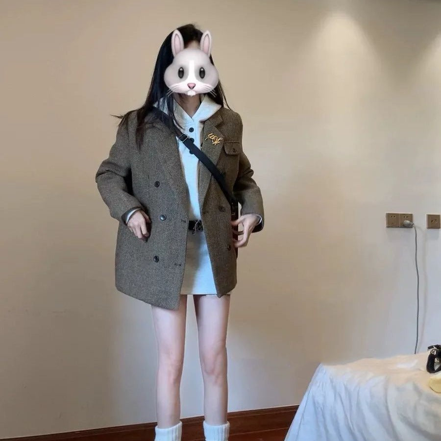 💕韓系氣質溫柔小個子西裝外套