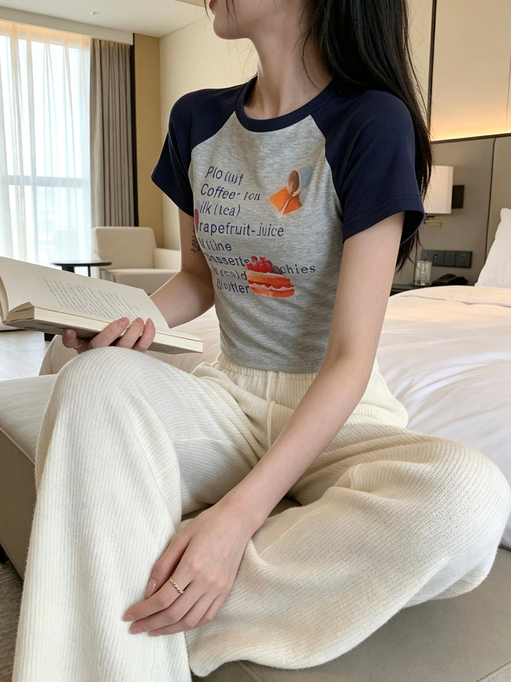 💕夏季美式復古簡約百搭上衣