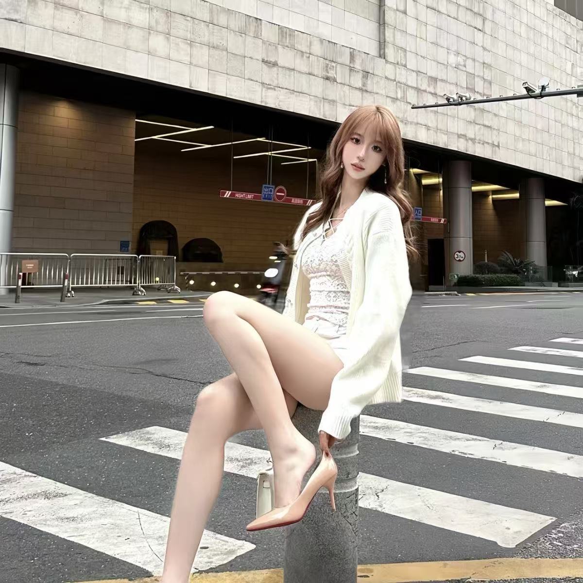 💕韓版慵懶輕奢針織麻花毛衣外套