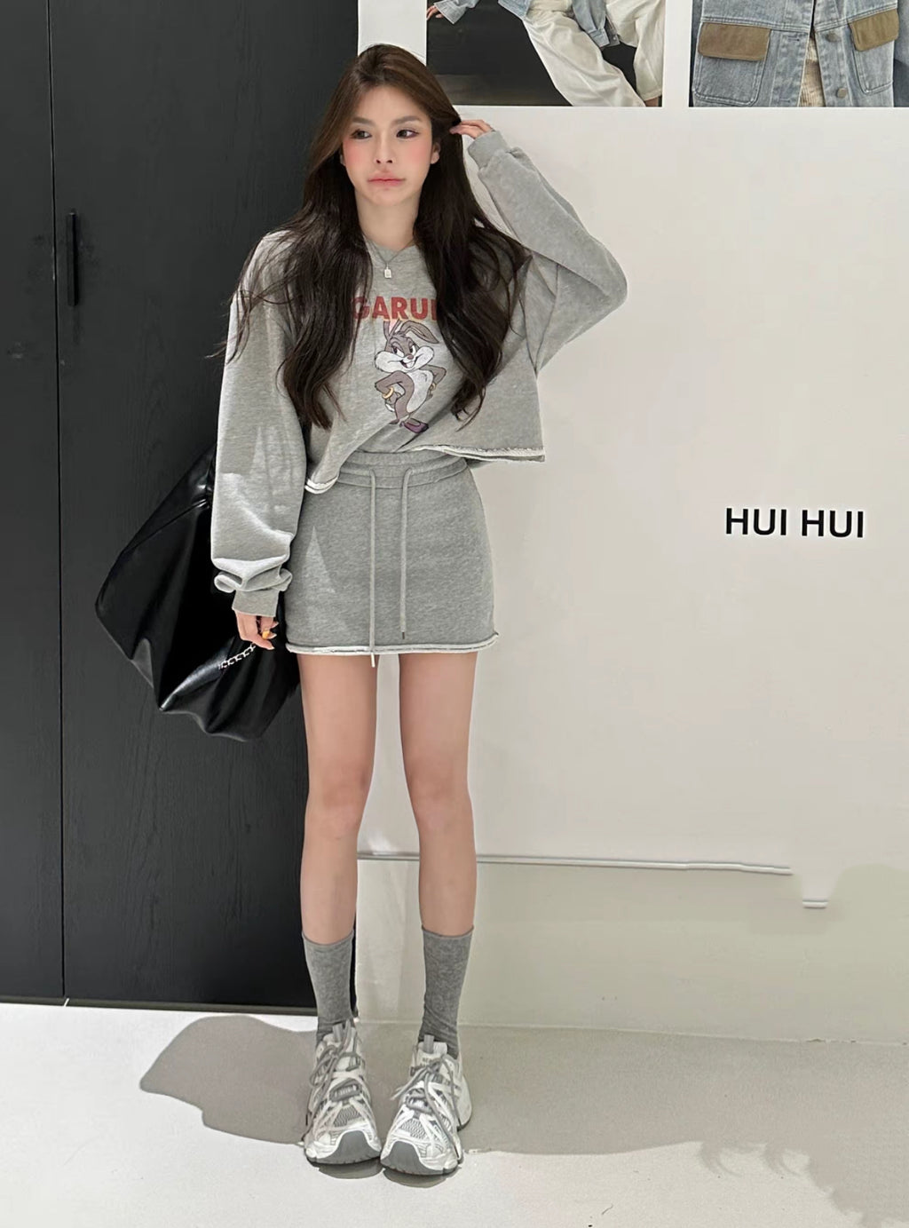 💕韓系洋氣卡通可愛兔兔套裝