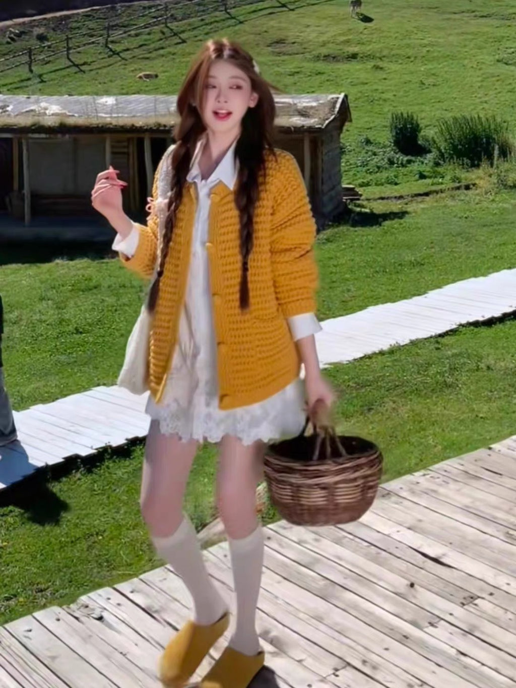 💕森系休閒慵懶復古毛衣針織外搭