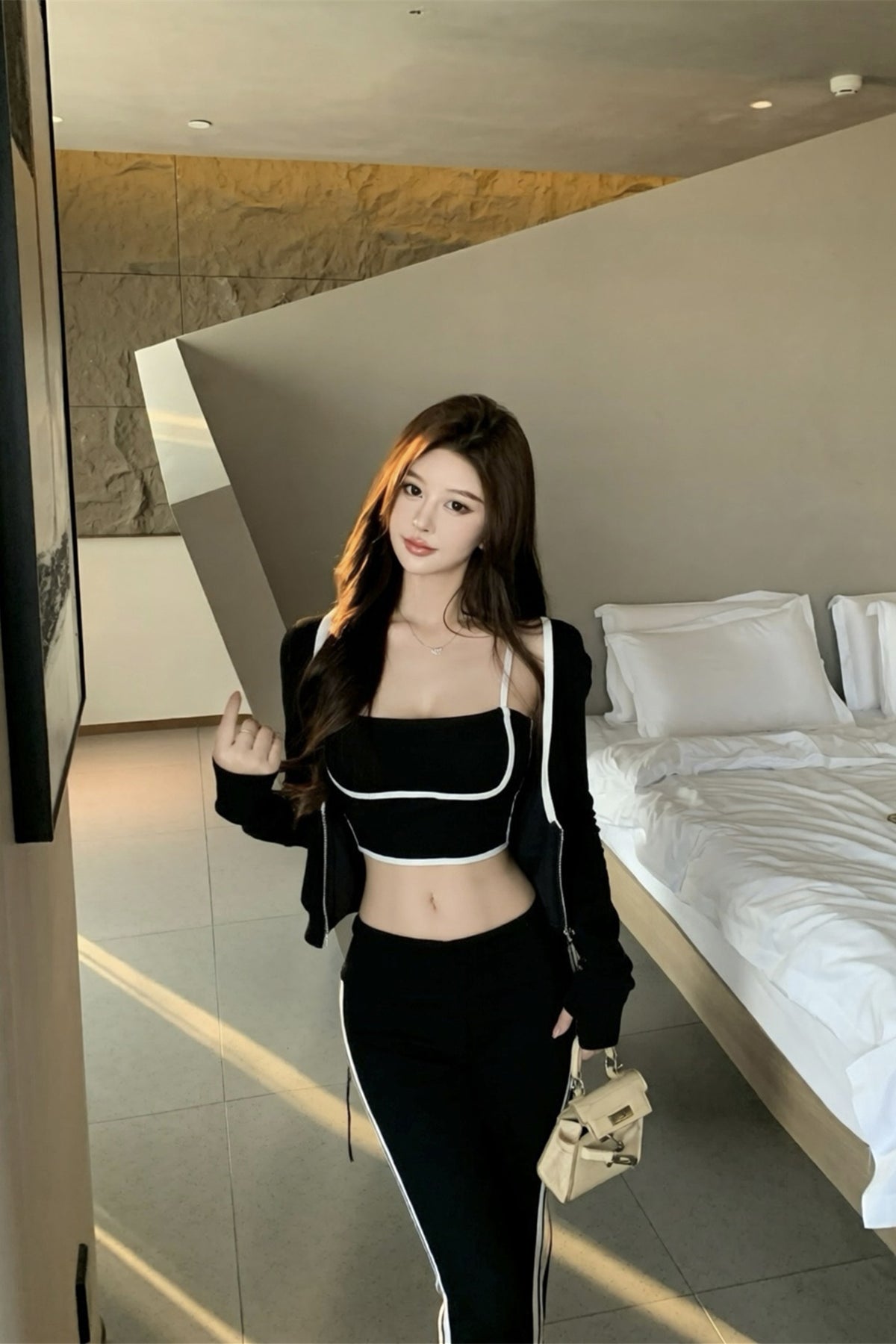 💕休閒辣妹運動系列三件套