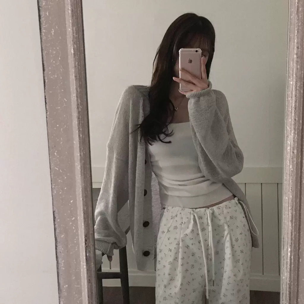 💕韓系chic慵懶寬鬆薄外套