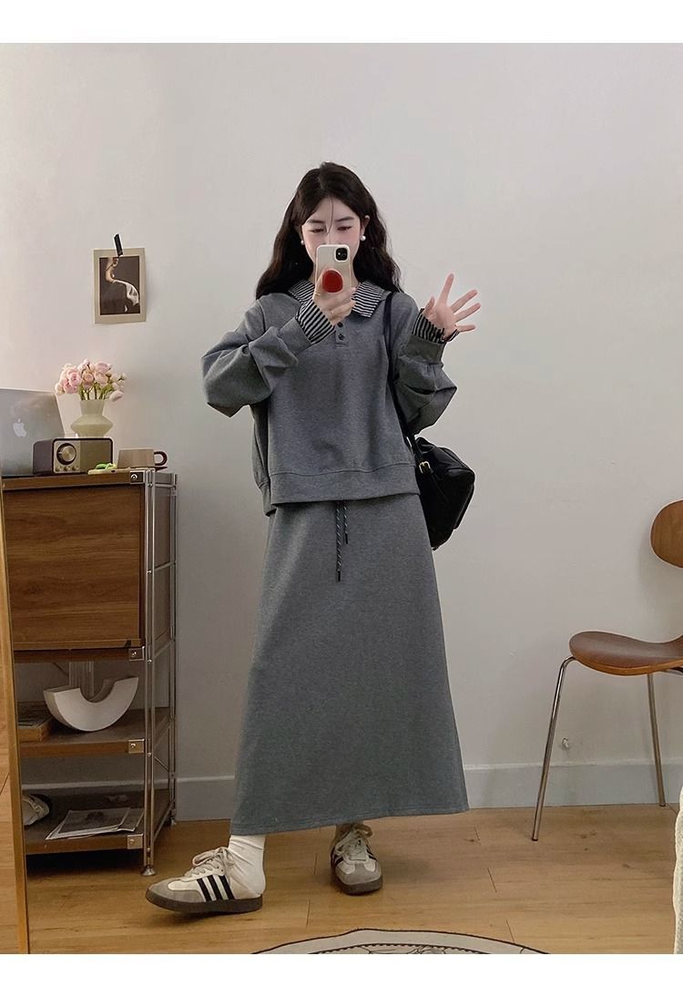 💕秋冬韓系寬鬆休閒運動套裝