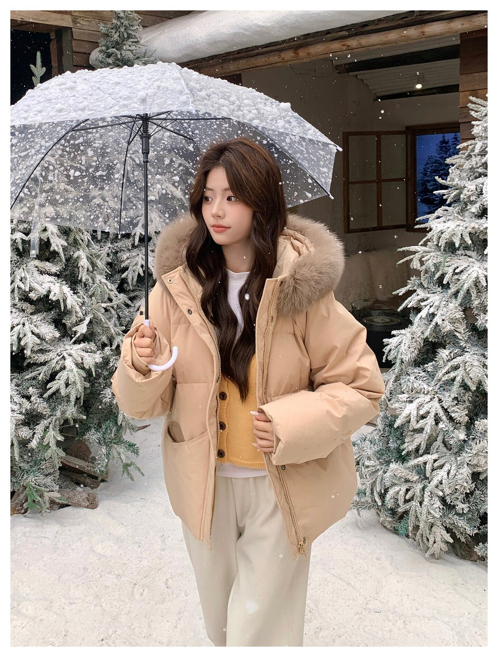 💕冬天必備保暖短款羽絨外套