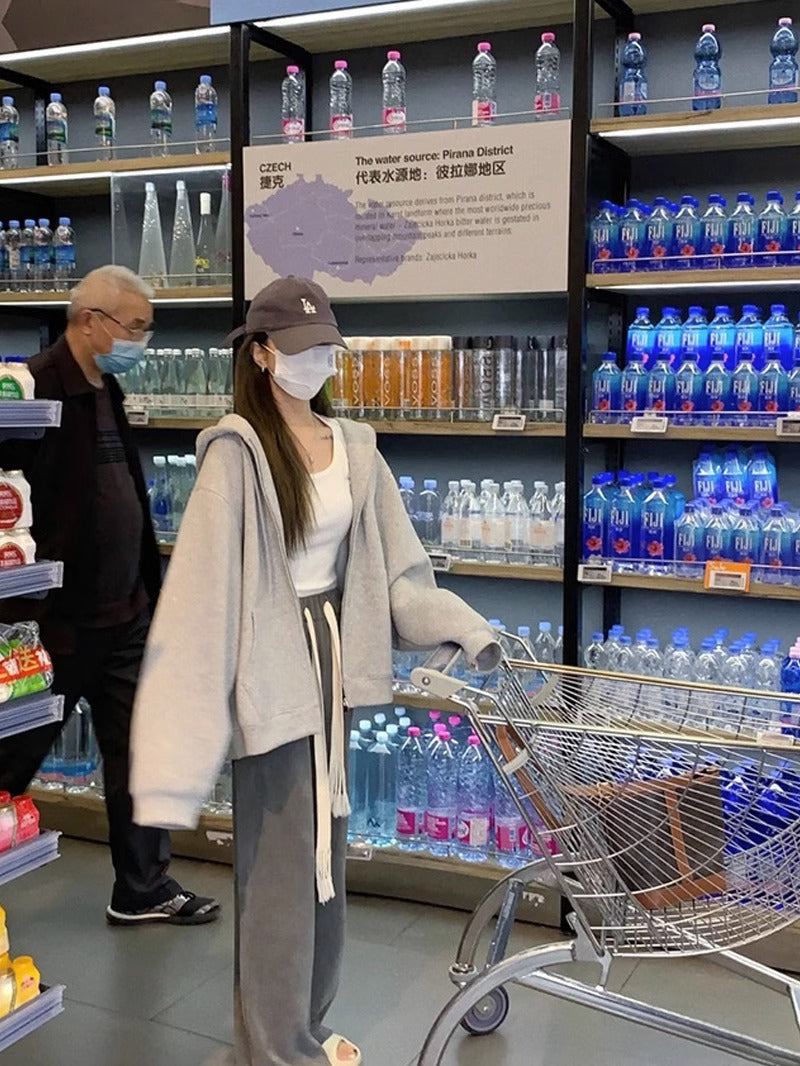 💕韓系ins秋季連帽oversize慵懶外套