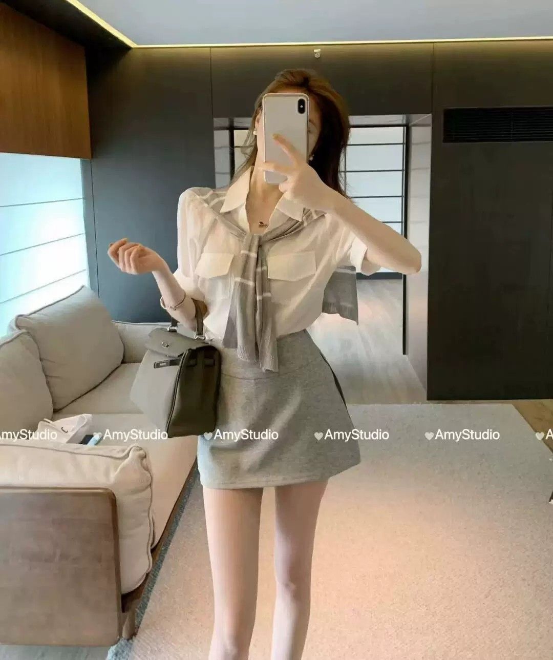 💕春夏休閒運動顯瘦半裙三件套