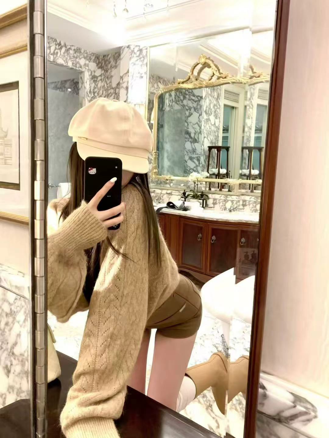 💕chic韓系蝙蝠袖針織百搭毛衣