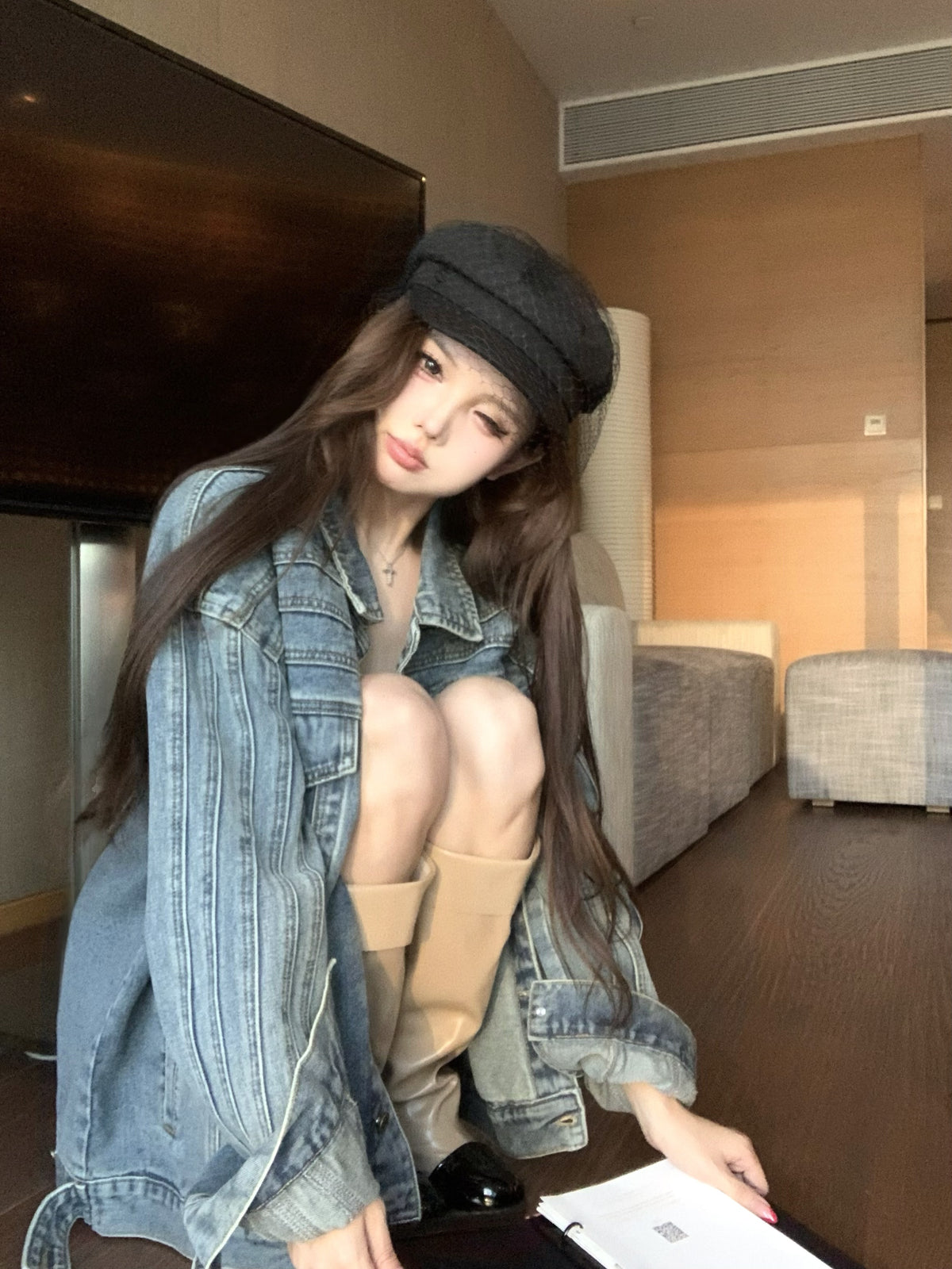 💕秋季小眾百搭牛仔外套