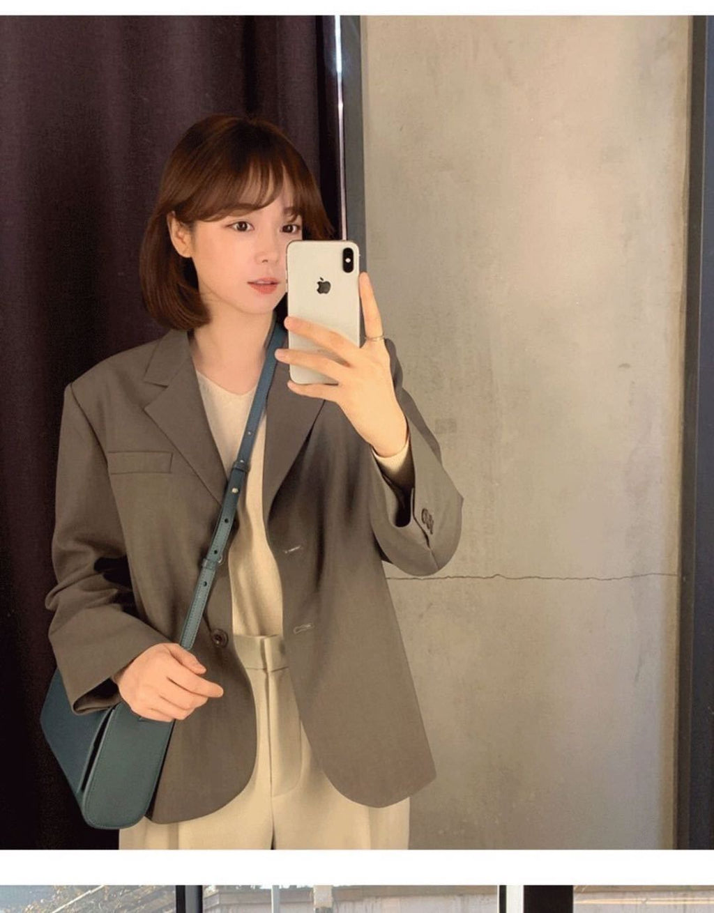 💕春季小西裝修身洋氣通勤短款外套