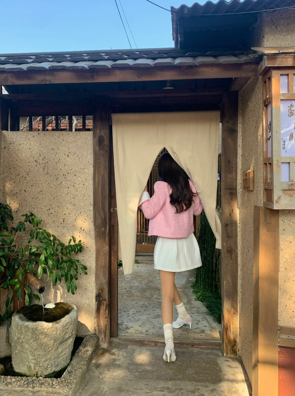 💕輕奢粗花呢西裝短款外套