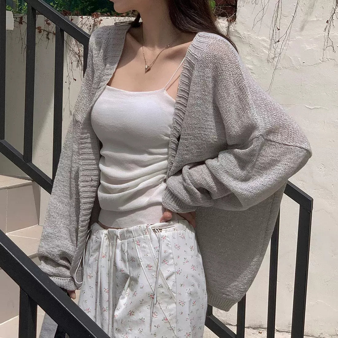 💕韓系chic慵懶寬鬆薄外套