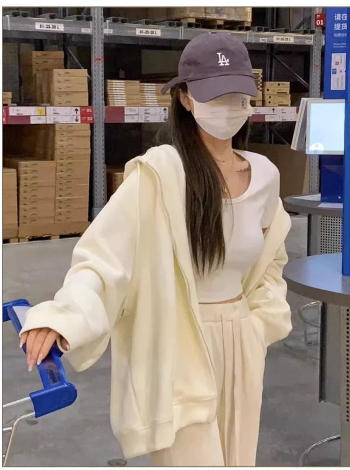 💕韓系ins秋季連帽oversize慵懶外套