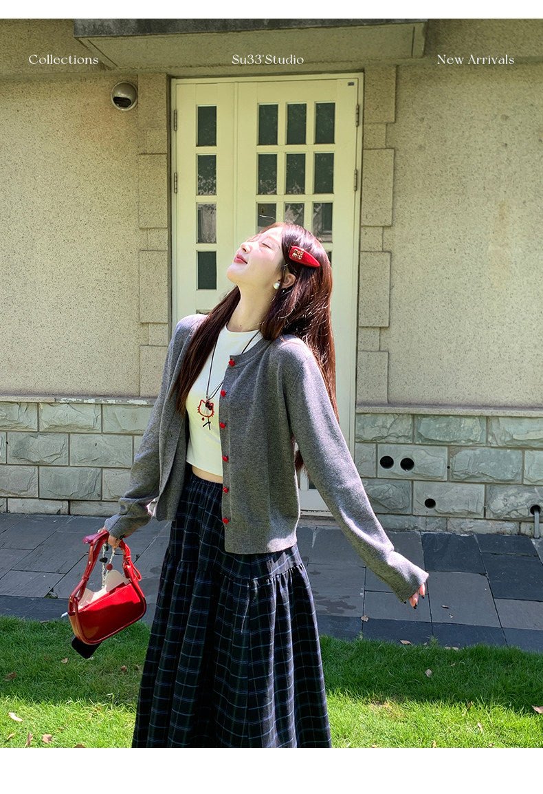 💕春夏可愛百搭簡約復古開衫