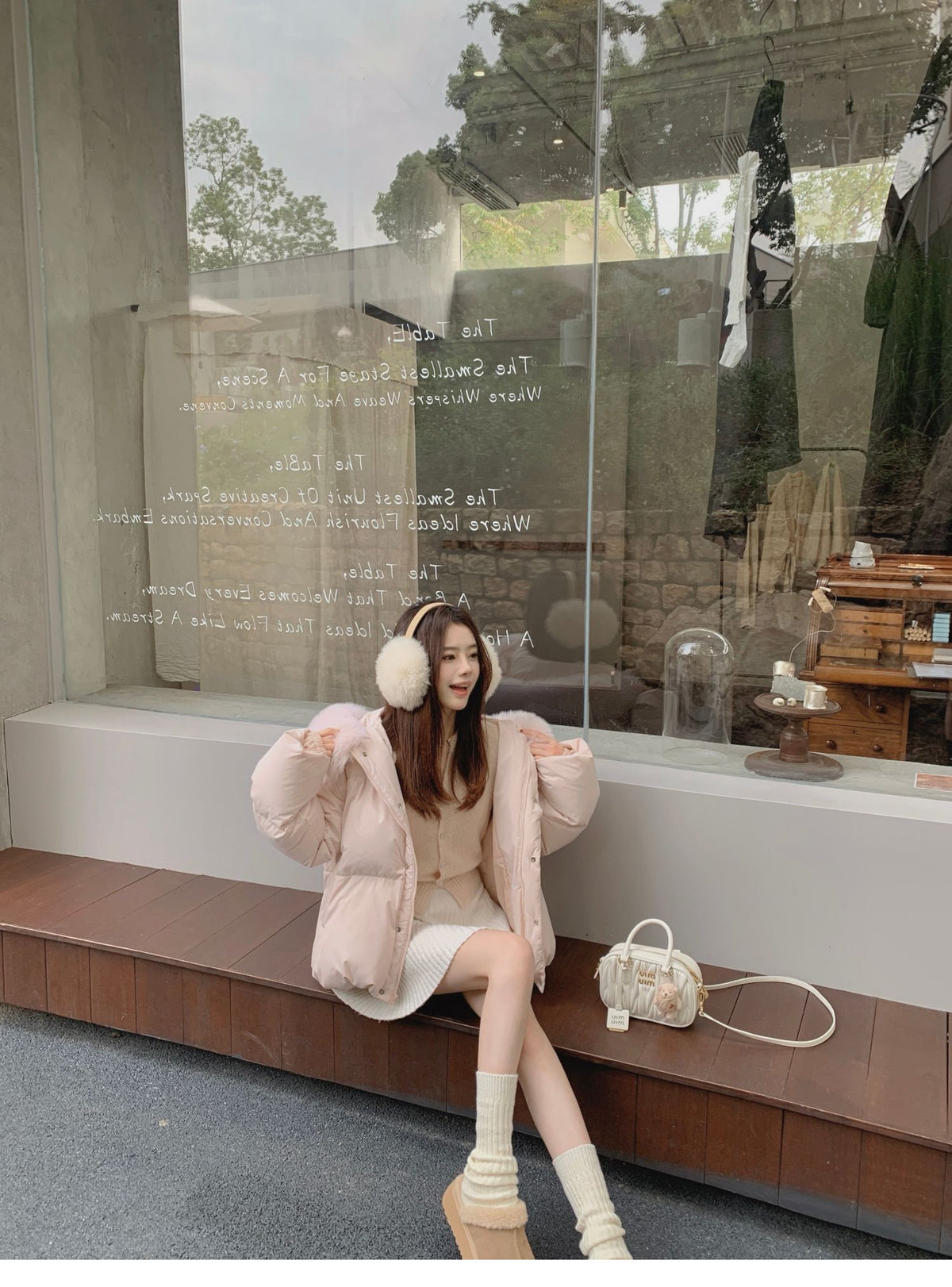 💕冬季大毛領連帽短款羽絨外套